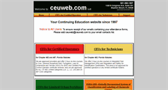 Desktop Screenshot of ceuweb.com
