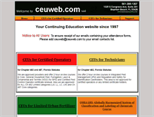 Tablet Screenshot of ceuweb.com